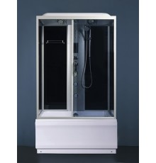 Душевая кабина River VITIM 120x80 см – асимметричная, тонированное стекло, профиль хром матовый
