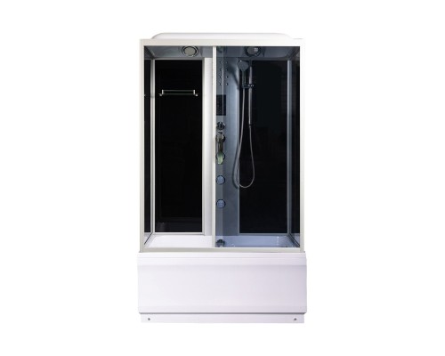 Душевая кабина River VITIM 120x80 см – асимметричная, тонированное стекло, профиль хром матовый