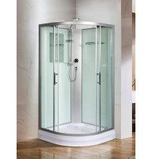Душевая кабина Weltwasser  Werra 80x80 см – с поддоном, стекло прозрачное, профиль хром матовый