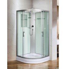 Душевая кабина Weltwasser  Werra 90x90 см – с поддоном, стекло прозрачное, профиль хром матовый