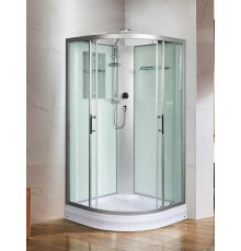 Душевая кабина Weltwasser  Werra 100x100 см – с поддоном, стекло прозрачное, профиль хром матовый