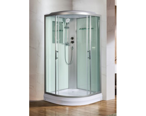 Душевая кабина Weltwasser  Werra 80x80 см – с поддоном, стекло прозрачное, профиль хром матовый