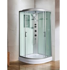 Душевая кабина Weltwasser  Werra 100x100 см – с поддоном, стекло прозрачное, профиль хром матовый