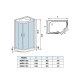 Душевая кабина Weltwasser  Werra 120x90 см – L, с поддоном, стекло прозрачное, профиль хром матовый