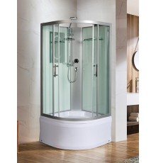 Душевая кабина Weltwasser  Halle 80x80 см – с поддоном, стекло прозрачное, профиль хром матовый