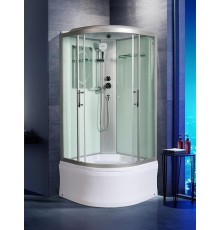 Душевая кабина Weltwasser  Halle 80x80 см – с поддоном, глубокий поддон, стекло прозрачное, профиль хром матовый