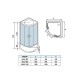 Душевая кабина Weltwasser  Halle 100x100 см – с поддоном, глубокий поддон, стекло прозрачное, профиль хром матовый
