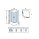 Душевая кабина Weltwasser  Halle 90x90 см – с поддоном, глубокий поддон, стекло прозрачное, профиль хром матовый