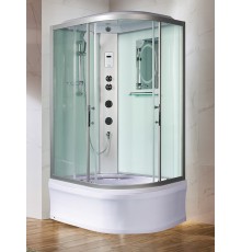 Душевая кабина Weltwasser  Halle 120x90 см – L, с поддоном, глубокий поддон, стекло прозрачное, профиль хром матовый