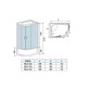 Душевая кабина Weltwasser  Halle 120x90 см – L, с поддоном, глубокий поддон, стекло прозрачное, профиль хром матовый