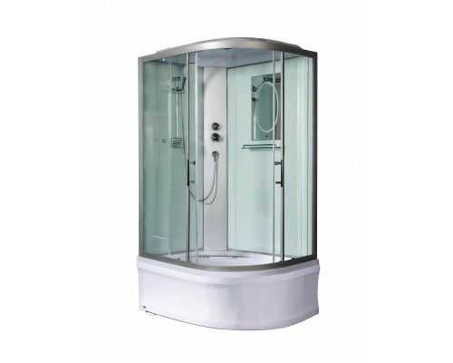 Душевая кабина Weltwasser  Halle 120x90 см – L, с поддоном, глубокий поддон, стекло прозрачное, профиль хром матовый