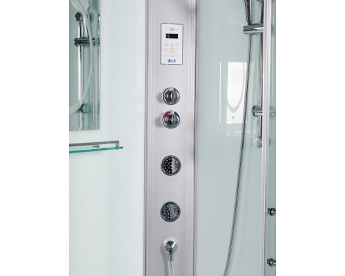 Душевая кабина Weltwasser  Halle 120x90 см – L, с поддоном, глубокий поддон, стекло прозрачное, профиль хром матовый