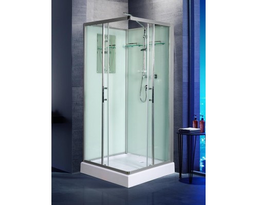 Душевая кабина Weltwasser  Laine 80x80 см – с поддоном, стекло прозрачное, профиль хром матовый