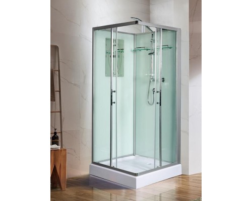 Душевая кабина Weltwasser  Laine 90x90 см – с поддоном, стекло прозрачное, профиль хром матовый