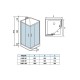 Душевая кабина Weltwasser  Laine 100x100 см – с поддоном, стекло прозрачное, профиль хром матовый