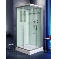 Душевая кабина Weltwasser  Laine 80x80 см – с поддоном, стекло прозрачное, профиль хром матовый
