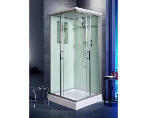 Душевая кабина Weltwasser  Laine 80x80 см – с поддоном, стекло прозрачное, профиль хром матовый