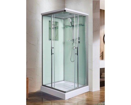 Душевая кабина Weltwasser  Laine 80x80 см – с поддоном, стекло прозрачное, профиль хром матовый