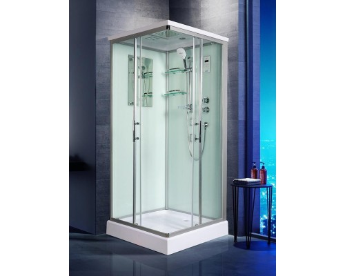 Душевая кабина Weltwasser  Laine 80x80 см – с поддоном, стекло прозрачное, профиль хром матовый