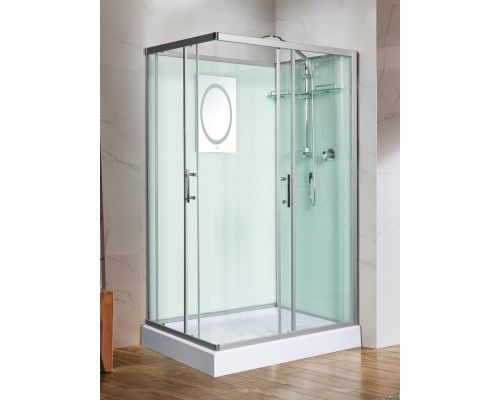 Душевая кабина Weltwasser  Laine 90x90 см – с поддоном, стекло прозрачное, профиль хром матовый