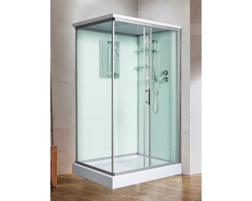 Душевая кабина Weltwasser  Laine 90x90 см – с поддоном, стекло прозрачное, профиль хром матовый