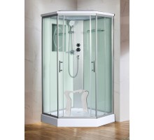 Душевая кабина Weltwasser  Nesse 90x90 см – с поддоном, стекло прозрачное, профиль хром матовый