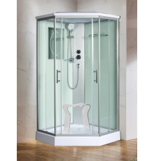 Душевая кабина Weltwasser  Nesse 90x90 см – с поддоном, стекло прозрачное, профиль хром матовый