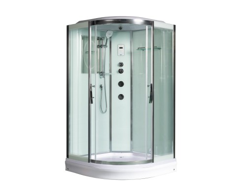 Душевая кабина Weltwasser  Emmer 110x110 см – с поддоном, стекло прозрачное, профиль хром матовый