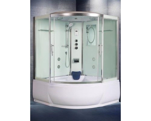 Душевая кабина Weltwasser  Emmer 150x150 см – с поддоном, стекло прозрачное, профиль хром матовый