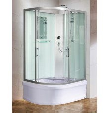 Душевая кабина Weltwasser  Halle 120x90 см – R, с поддоном, глубокий поддон, стекло прозрачное, профиль хром матовый