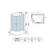 Душевая кабина Weltwasser  Halle 120x90 см – R, с поддоном, глубокий поддон, стекло прозрачное, профиль хром матовый