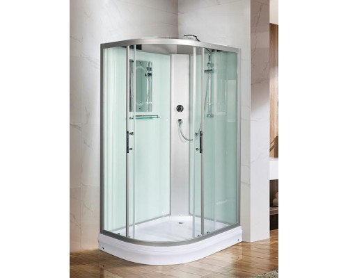 Душевая кабина Weltwasser  Werra 90x120 см – R, с поддоном, стекло прозрачное, профиль хром матовый