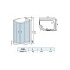 Душевая кабина Weltwasser  Werra 90x120 см – R, с поддоном, стекло прозрачное, профиль хром матовый