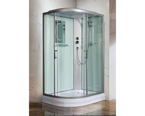 Душевая кабина Weltwasser  Werra 120x90 см – R, с поддоном, стекло прозрачное, профиль хром матовый