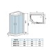 Душевая кабина Weltwasser  Werra 120x90 см – R, с поддоном, стекло прозрачное, профиль хром матовый