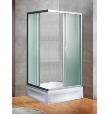 Душевое ограждение River MORAVA XL 100x80 прямоугольное, стекло матовое, профиль хром матовый, без поддона