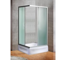 Душевое ограждение River MORAVA XL 120x80 прямоугольное, стекло матовое, профиль хром матовый, без поддона