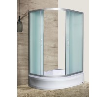 Душевое ограждение River DON XL 120x90 асимметричное, стекло матовое, профиль хром матовый, без поддона