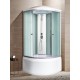 Душевая кабина River NARA LIGHT 90x90 см – асимметричная, матовое стекло, профиль хром матовый, глубокий поддон