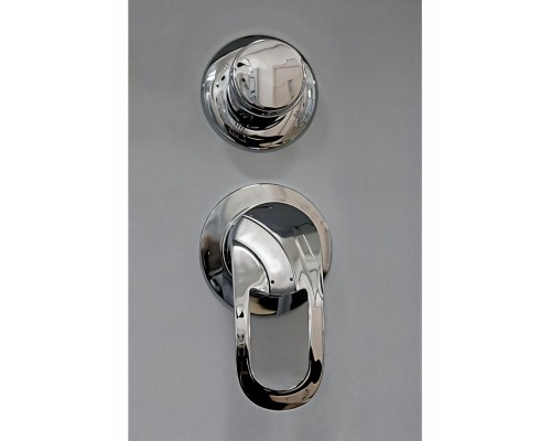 Душевая кабина River NARA LIGHT 90x90 см – асимметричная, матовое стекло, профиль хром матовый, глубокий поддон