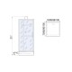 Душевая кабина River TANA 70x70 см – квадратная, матовое стекло, профиль хром матовый, без крыши