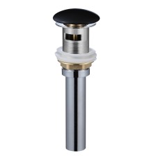 Донный клапан WeltWasser WW PP MT-BL 10000003732 click-clack Черный матовый