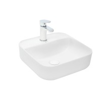 WW ELBACH 2230 Раковина накладная 390х390х140 фаянс белый глянец