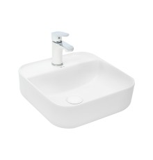 WW ELBACH 2230 Раковина накладная 390х390х140 фаянс белый глянец