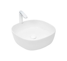 WW ELBACH 2198 Раковина накладная 430х430х135 фаянс белый глянец