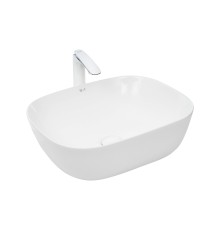 WW ELBACH 2143 Раковина накладная 490х395х150 фаянс белый глянец