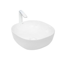 WW ELBACH 2144 Раковина накладная 410х410х150 фаянс белый глянец