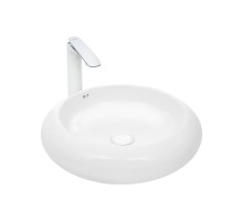 WW ELBACH 3062 Раковина накладная 460х460х100 фаянс белый глянец