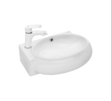 WW AISBACH 5011 L Раковина подвесная 430х290х140 белый глянец, левый