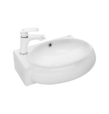 WW AISBACH 5011 L Раковина подвесная 430х290х140 белый глянец, левый
